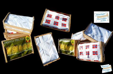 garnitures salades fruits et légumes emballages